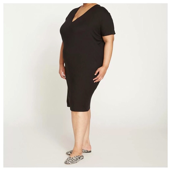 NWT Universal Standard Women's Plus Teresa Liquid Jersey V-Neck Dress Size 4X - Picture 4 of 15